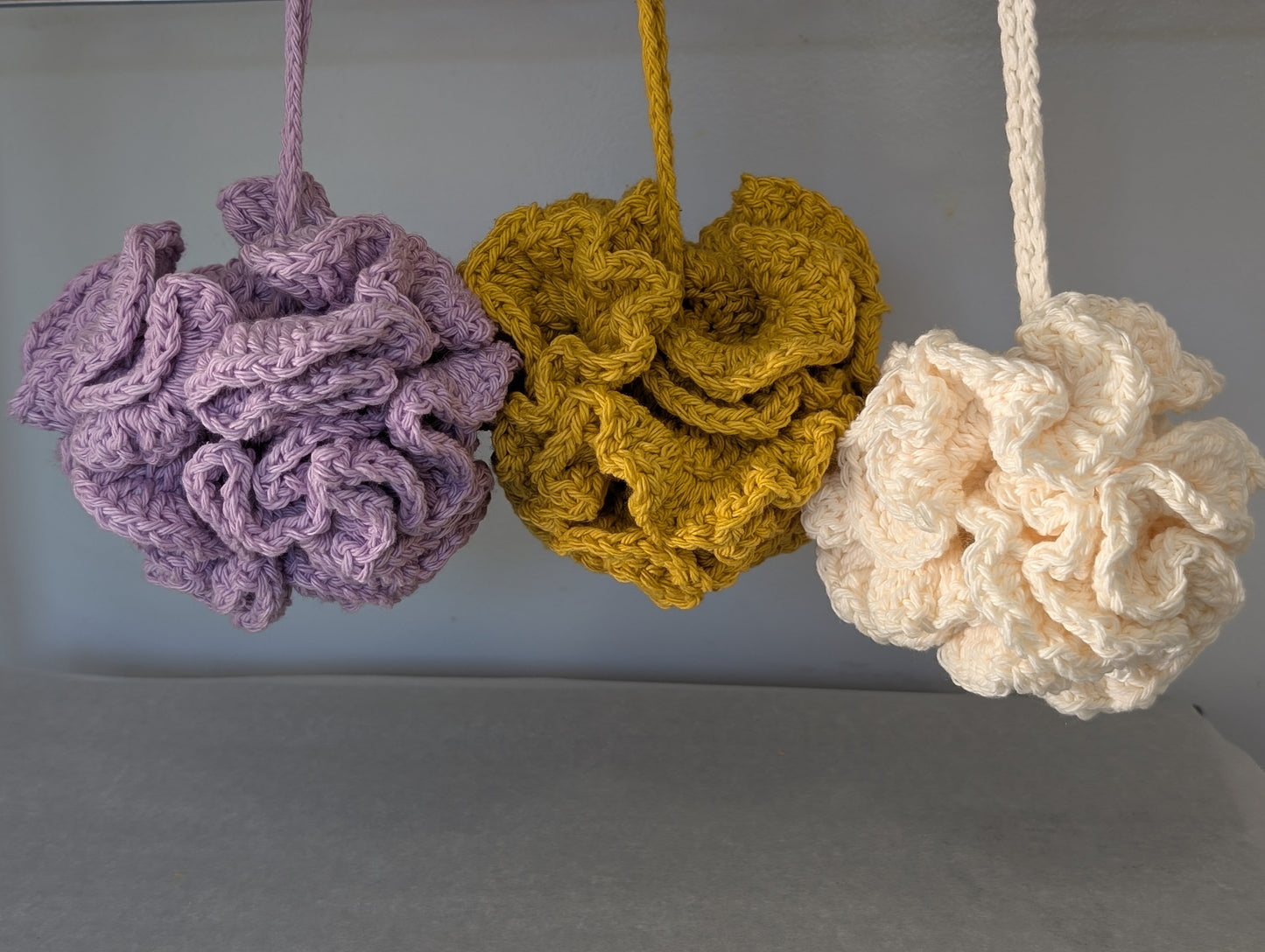 Handmade Cotton 'Loofah' (multiple colors available)