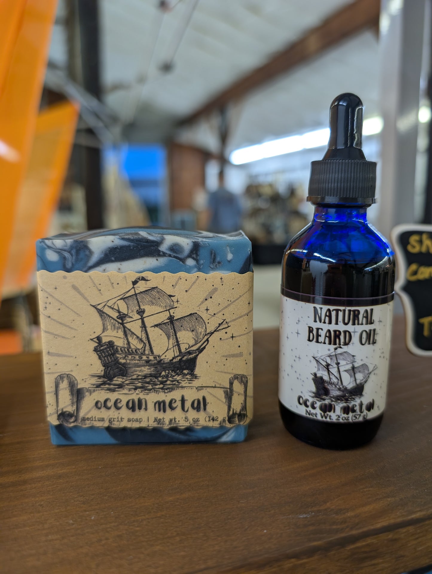 Natural Beard & Hair Oil - Silicone Free (Ocean Metal Scent)
