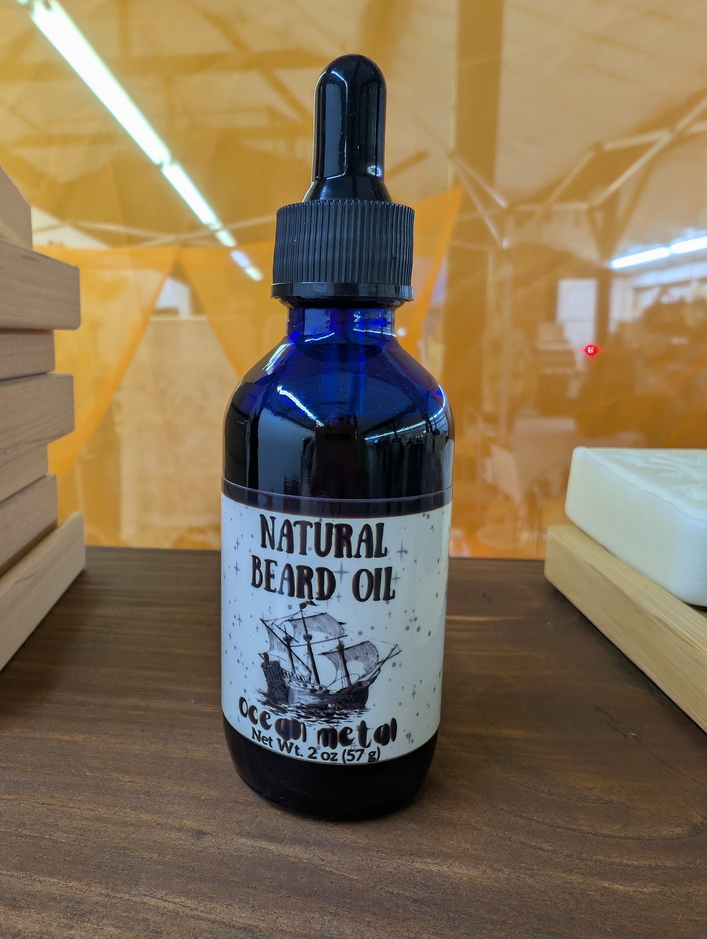 Natural Beard & Hair Oil - Silicone Free (Ocean Metal Scent)