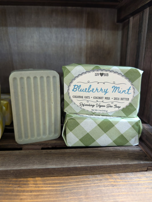 Blueberry Mint (Refreshing Vegan Bar Soap)