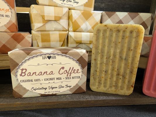 Banana Coffee (Exfoliating Vegan Bar Soap)