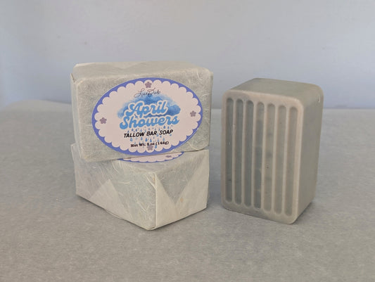 April Showers (Natural Tallow Bar Soap)