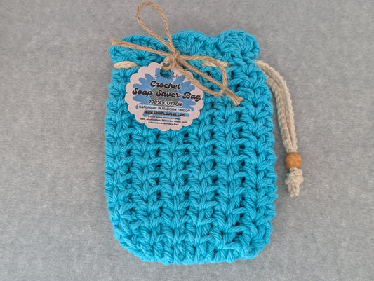Handmade Cotton Soap Saver Bags (multiple colors available)