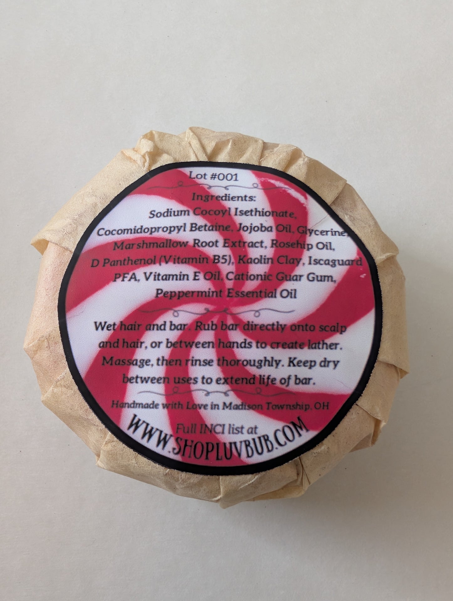 Peppermint Shampoo Bar