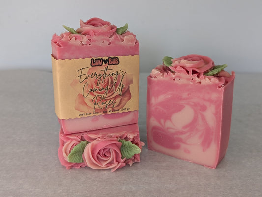 Everything's Coming Up Roses (Artisan Goat Milk Bar Soap)