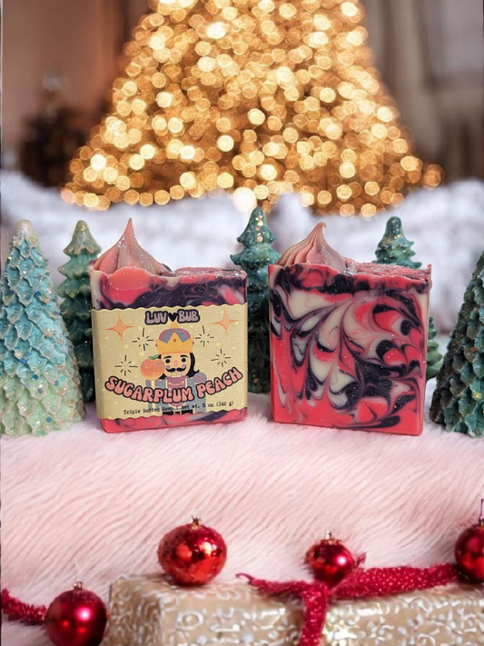 Sugarplum Peach (Triple Butter Bar Soap)