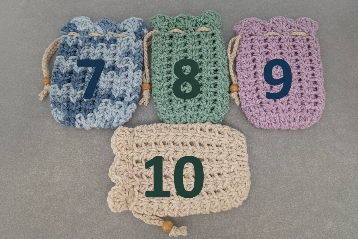 Handmade Cotton Soap Saver Bags (multiple colors available)