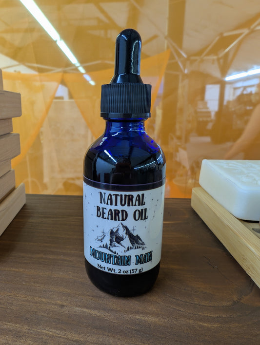 Natural Beard Oil - Silicone Free (Mountain Man Scent)