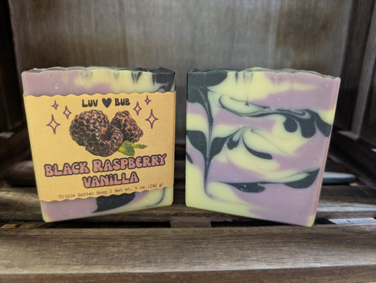 Black Raspberry Vanilla (Triple Butter Bar Soap)
