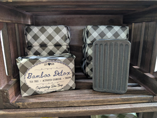 Bamboo Detox Soap (Exfoliating Tallow Soap)