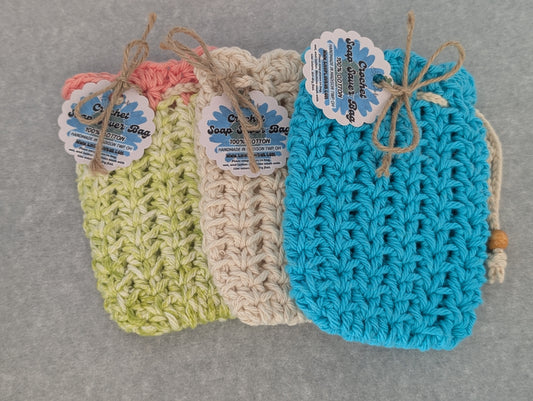 Handmade Cotton Soap Saver Bags